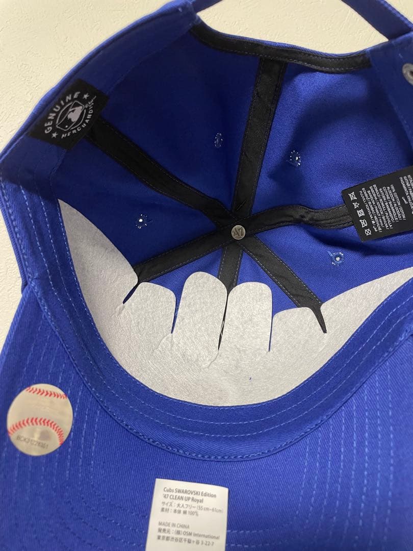 MLB 六本木ヒルズ限定コラボ　47キャップ　スワロフスキー　シカゴカブス