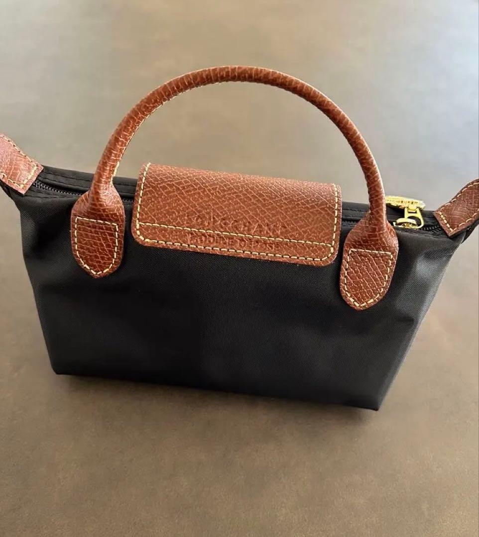 ロンシャン ル プリアージュ オリジナル ハンドル付きポーチ XS