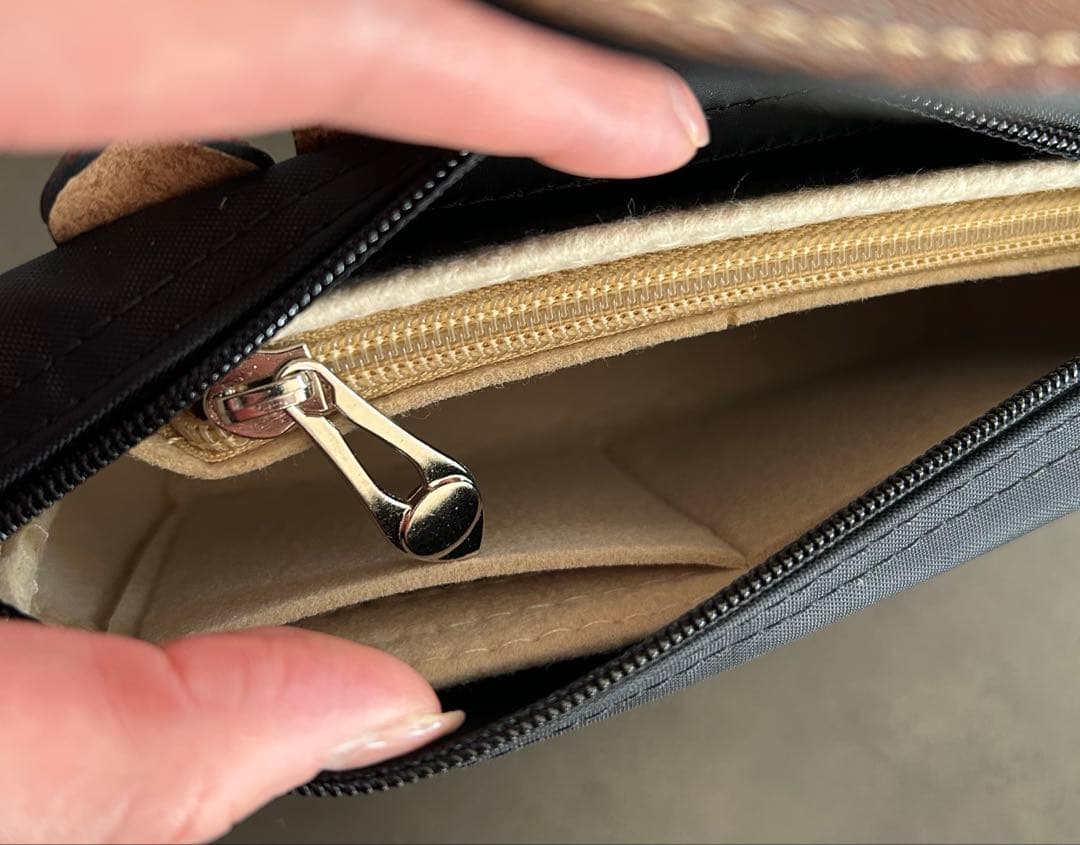 ロンシャン ル プリアージュ オリジナル ハンドル付きポーチ XS