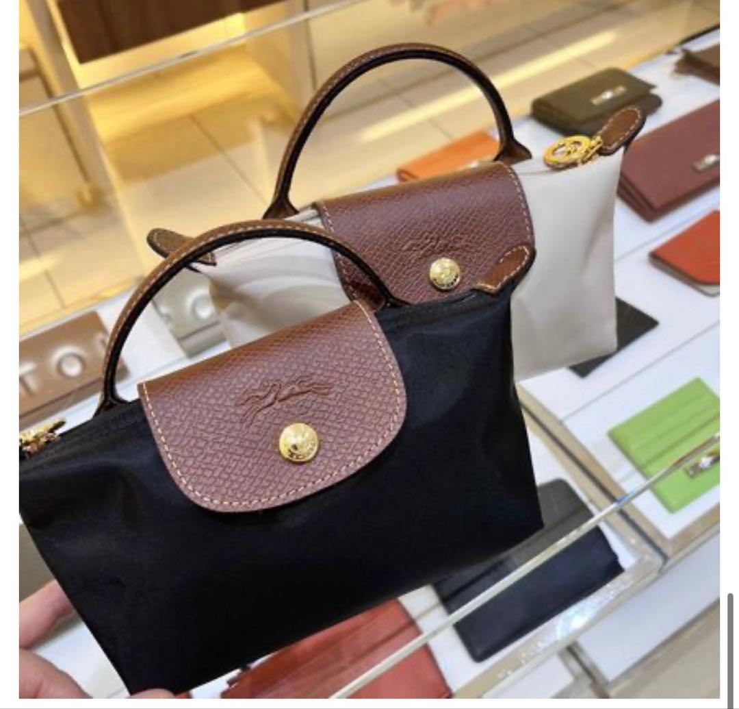 ロンシャン ル プリアージュ オリジナル ハンドル付きポーチ XS