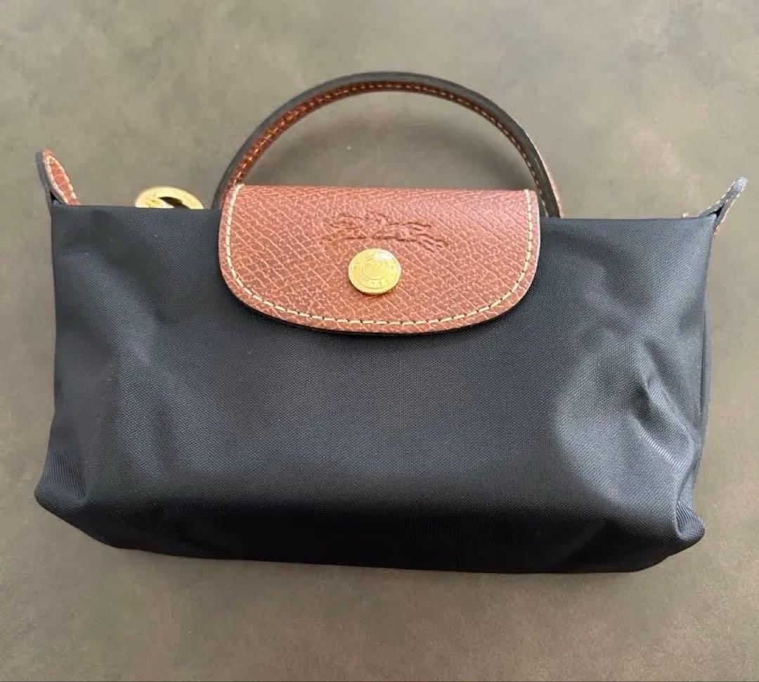 ロンシャン ル プリアージュ オリジナル ハンドル付きポーチ XS