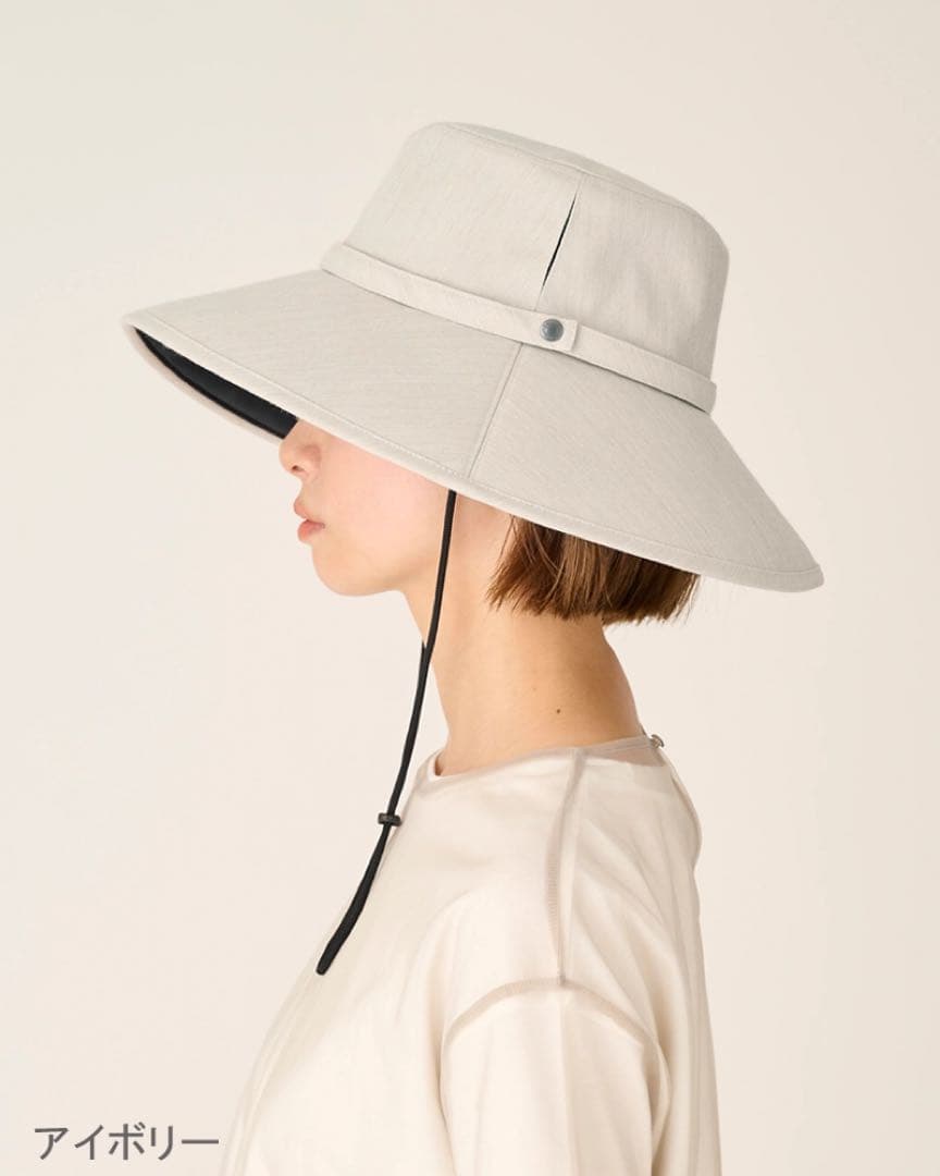 サンバリア100 ウィンドハット アイボリー　Mサイズ