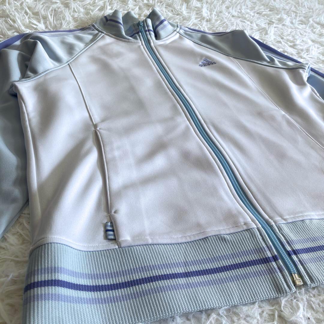 DoKIri-様 adidas パステルカラー ロゴ刺繍 トラックジャケット M