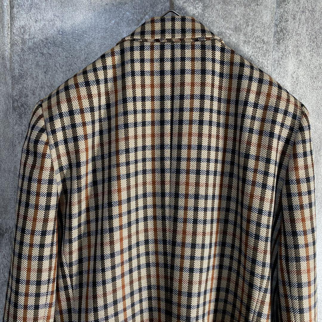 DAKS LONDON 英国　チェック ウールジャケット テーラード 15ABR