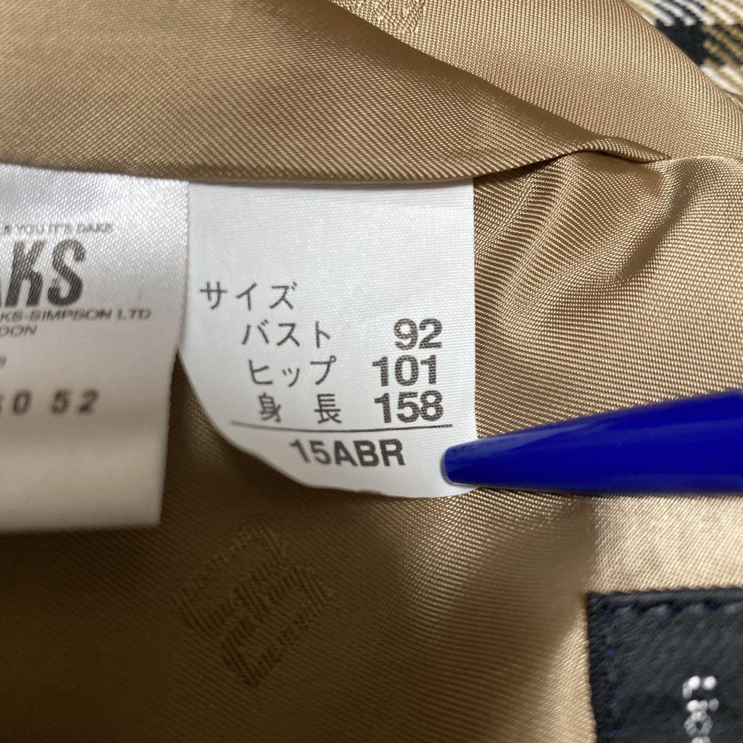 DAKS LONDON 英国　チェック ウールジャケット テーラード 15ABR