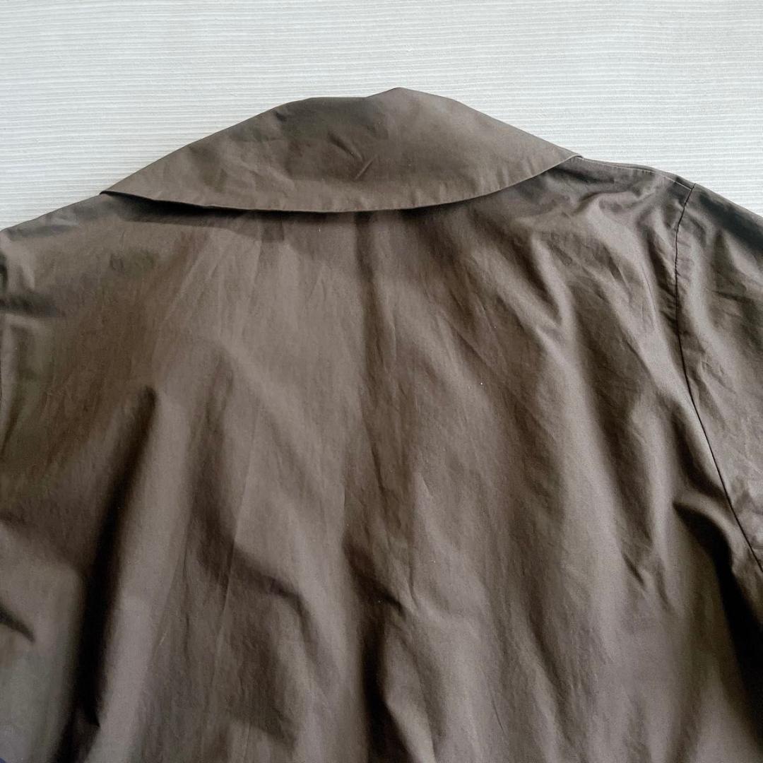 ＊美品【ミズイロインド】トレンチライクコート　ロング　チャコールグレー　FREE