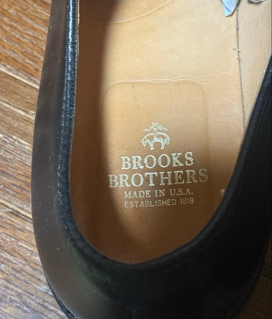 オールデン　ブルックスブラザーズ　00069 プレーントゥ　ブラック　US11D