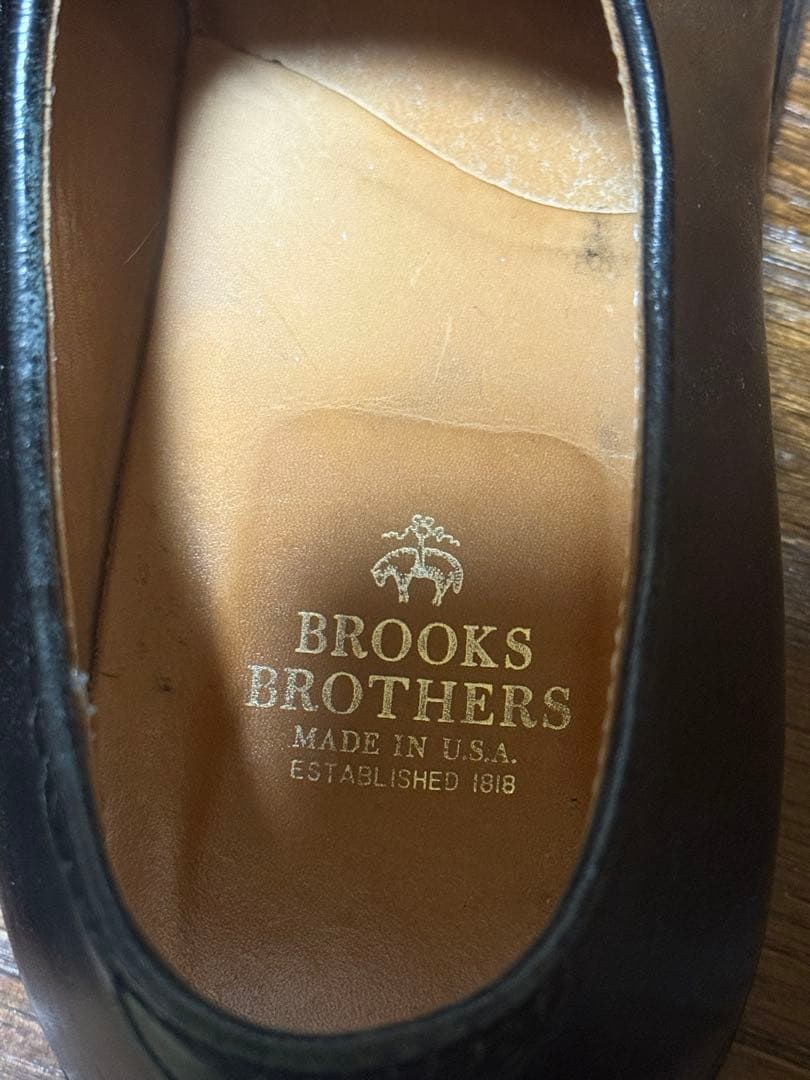 オールデン　ブルックスブラザーズ　00069 プレーントゥ　ブラック　US11D