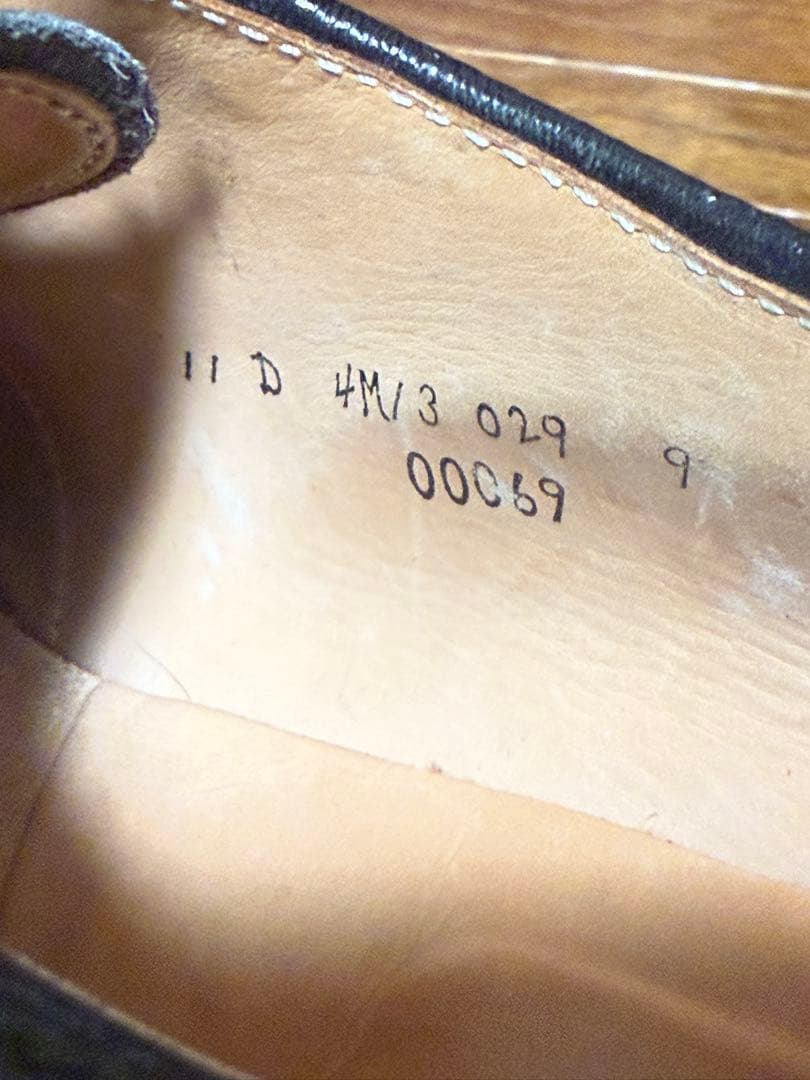 オールデン　ブルックスブラザーズ　00069 プレーントゥ　ブラック　US11D