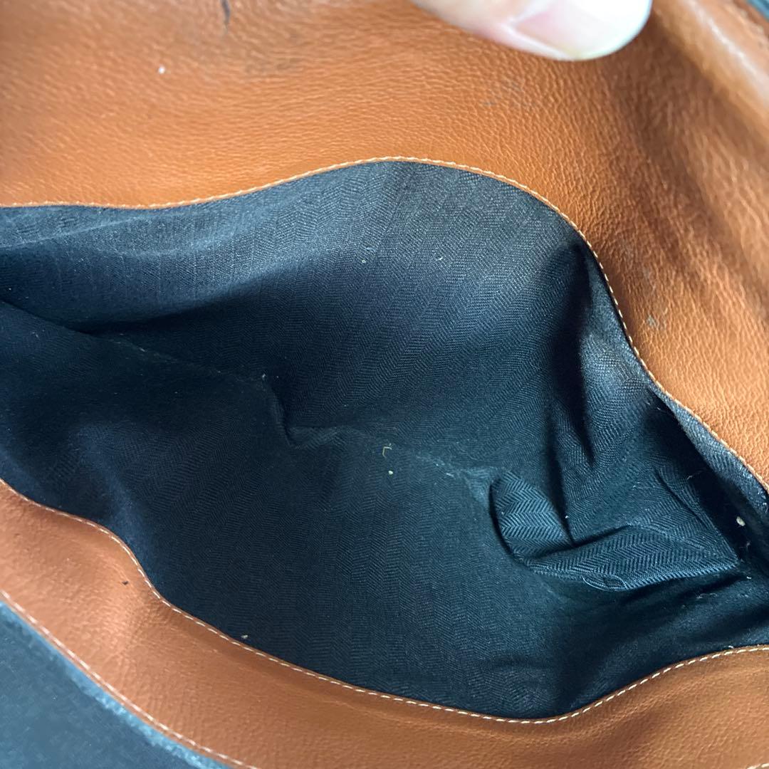 #1059 LOEWE ロエベ レザー ショルダーバッグ ブラウン 中古品