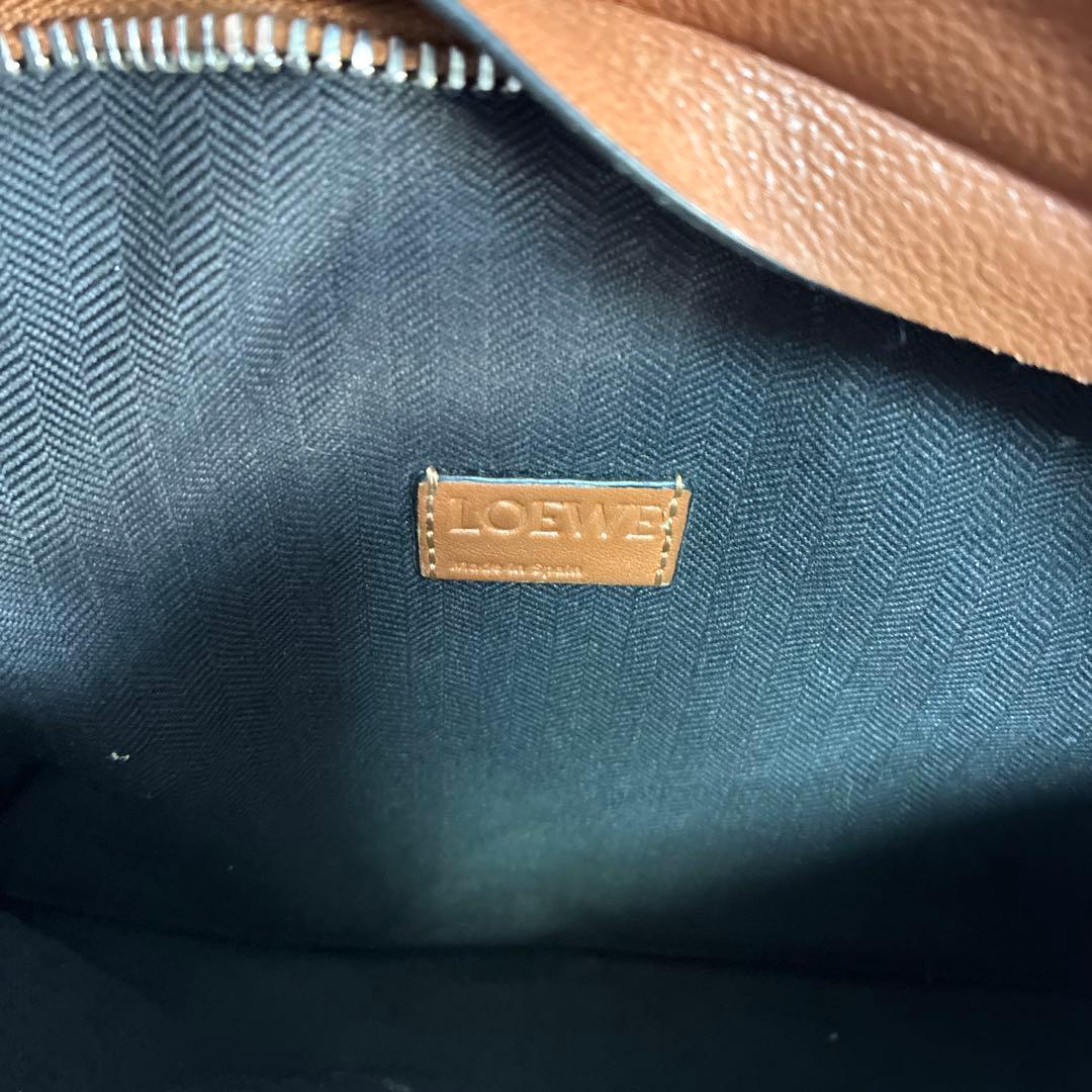 #1059 LOEWE ロエベ レザー ショルダーバッグ ブラウン 中古品