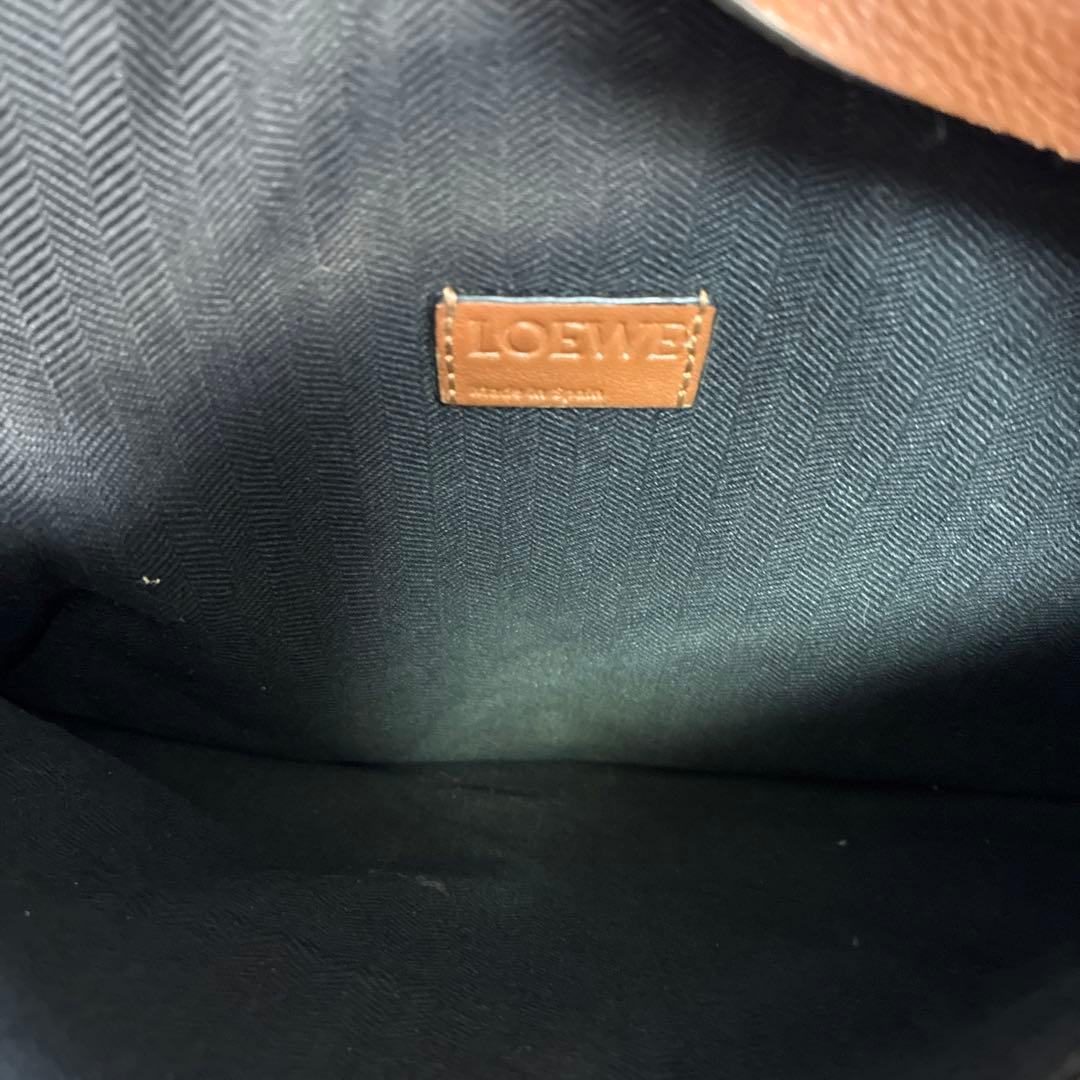 #1059 LOEWE ロエベ レザー ショルダーバッグ ブラウン 中古品