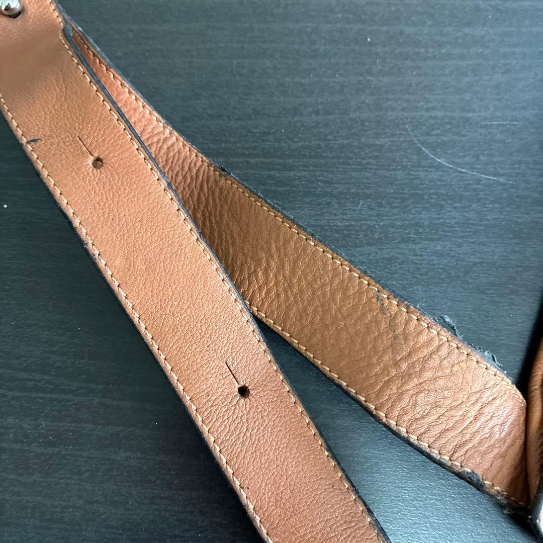 #1059 LOEWE ロエベ レザー ショルダーバッグ ブラウン 中古品