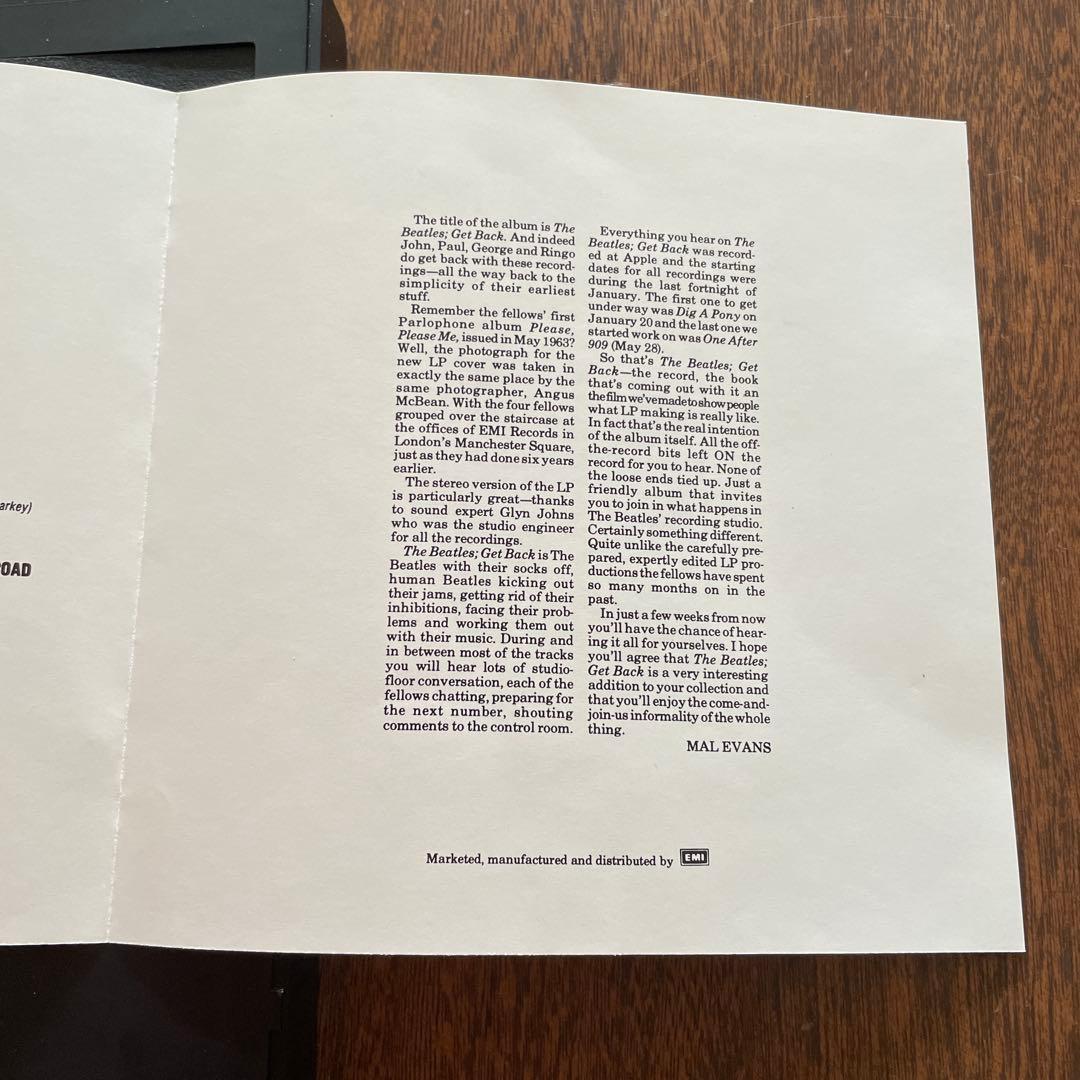 【激レア】THE BEATLES「GET BACK」PROMOTIONAL CD
