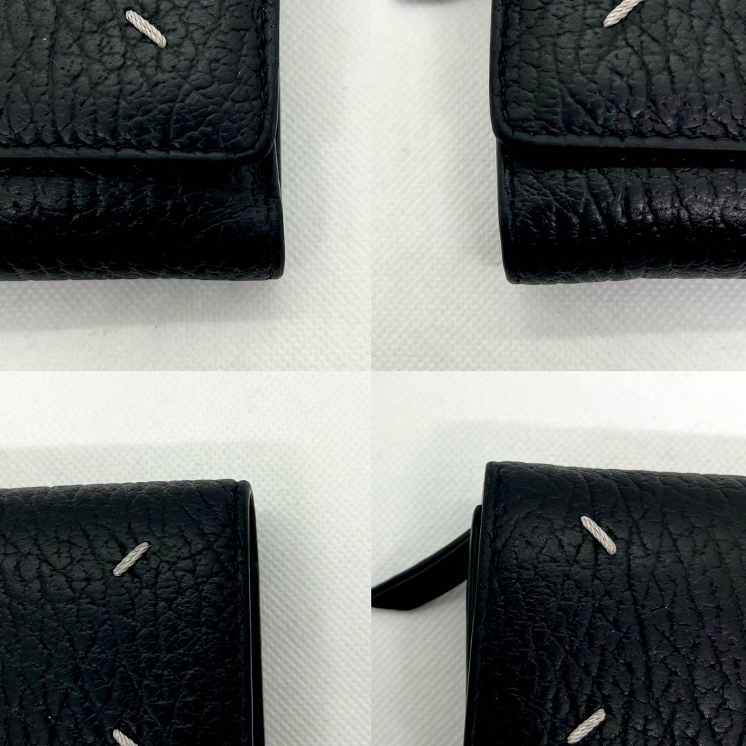 極美品/現行モデル✨メゾンマルジェラ 三つ折り財布 4ステッチ カレンダータグ