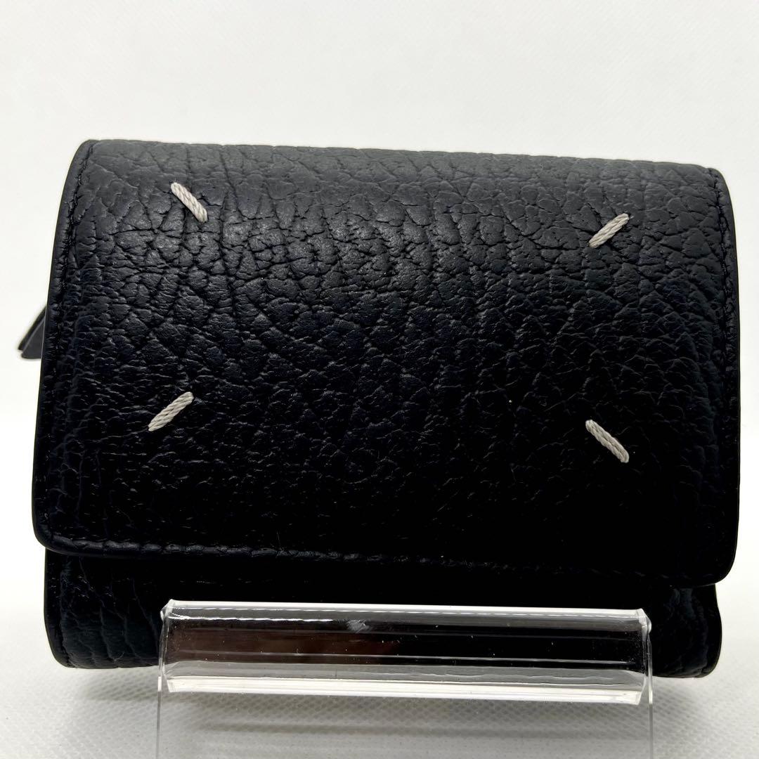 極美品/現行モデル✨メゾンマルジェラ 三つ折り財布 4ステッチ カレンダータグ