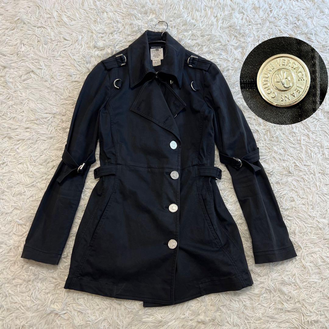 希少✨VERSACE JEANS COUTURE　トレンチコート　イタリア製