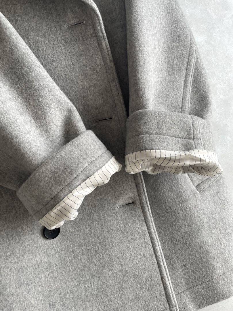 極美品✨シップスプライマリー　23AW 6.1万　毛100% Pコート36