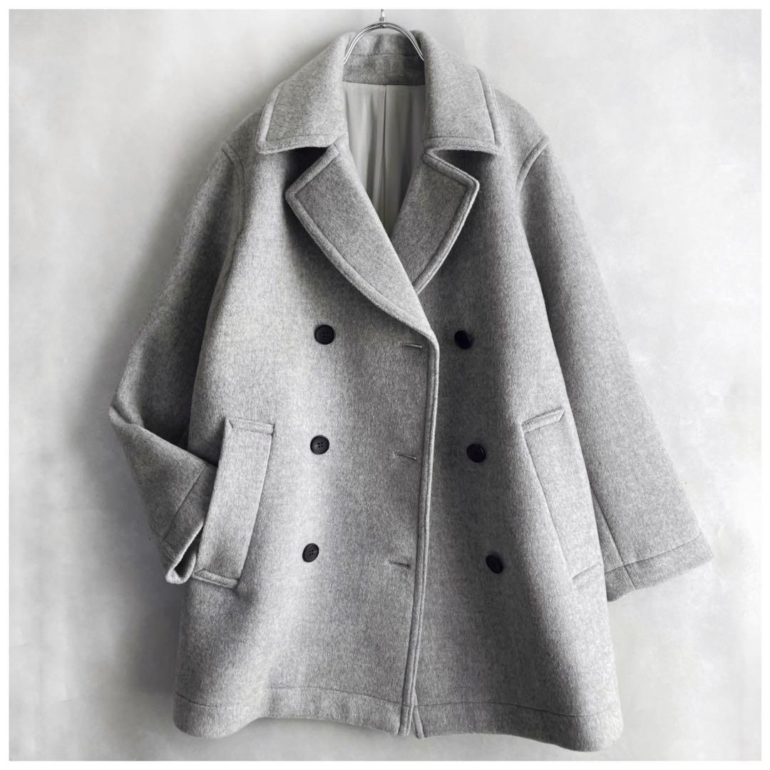 極美品✨シップスプライマリー　23AW 6.1万　毛100% Pコート36