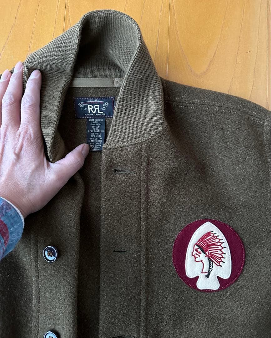 RRL ジャケット スタジャン バーシティ