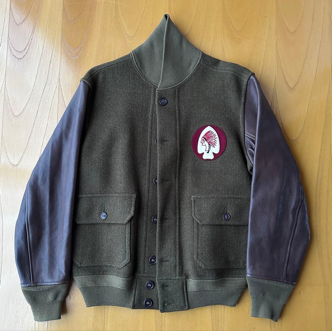 RRL ジャケット スタジャン バーシティ