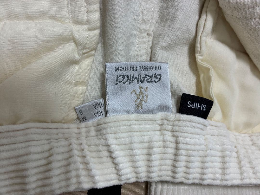 【未使用】 グラミチコーデュロイ チノパン Mサイズ アイボリー