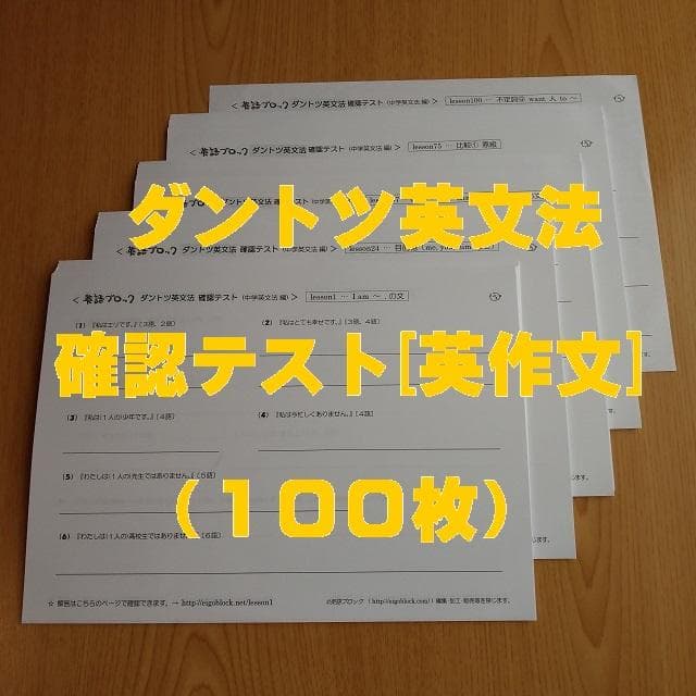 【匿名配送】ダントツ英文法フルセット［全302枚］メルカリ限定販売のブロセン含む