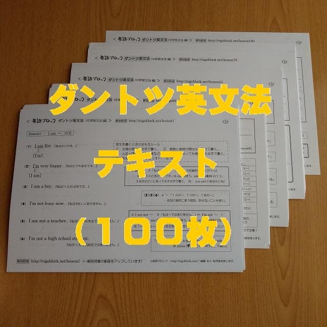 【匿名配送】ダントツ英文法フルセット［全302枚］メルカリ限定販売のブロセン含む