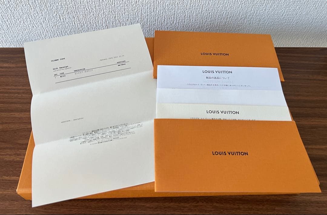 LOUIS VUITTON レッド マフラー モノグラム