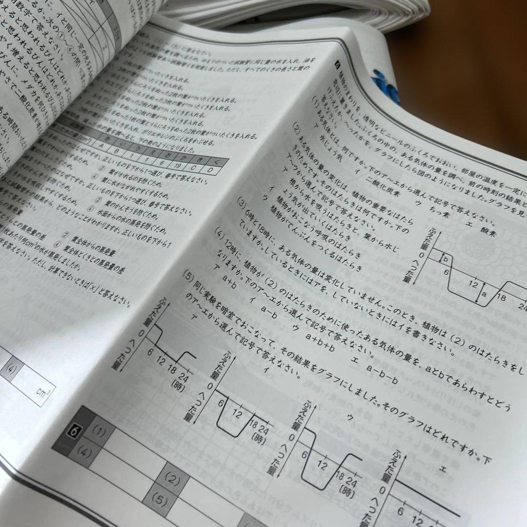 ① Gno 理科 小学校6年生 理科テスト問題集　季節講習込み