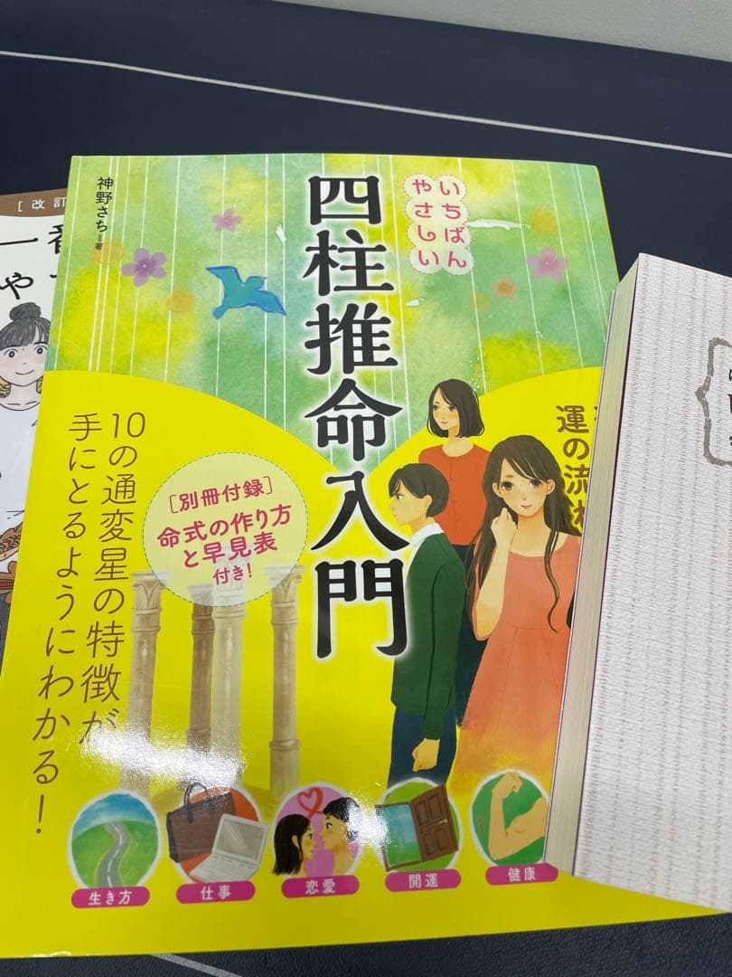 【ほぼ未使用（参考書3冊付き）】四柱推命書籍・DVDセット