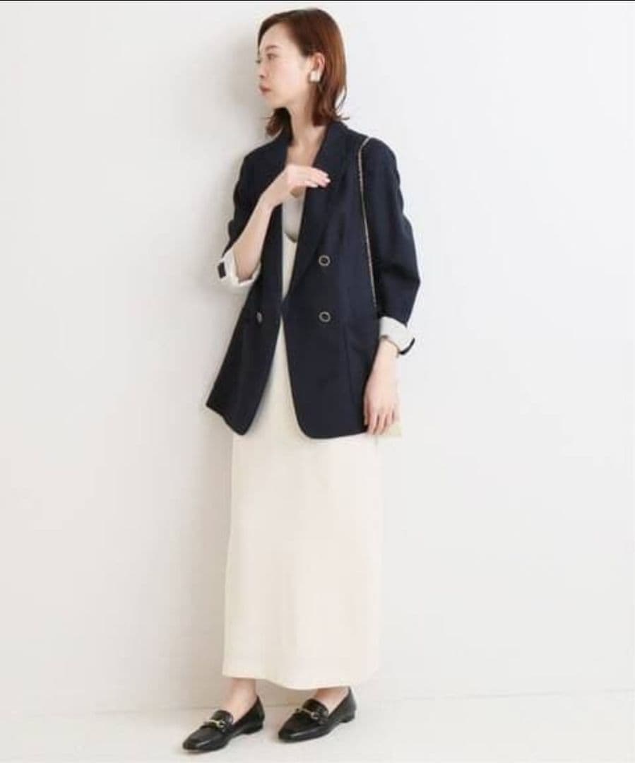 イエナ　テーラードジャケット　ネイビー