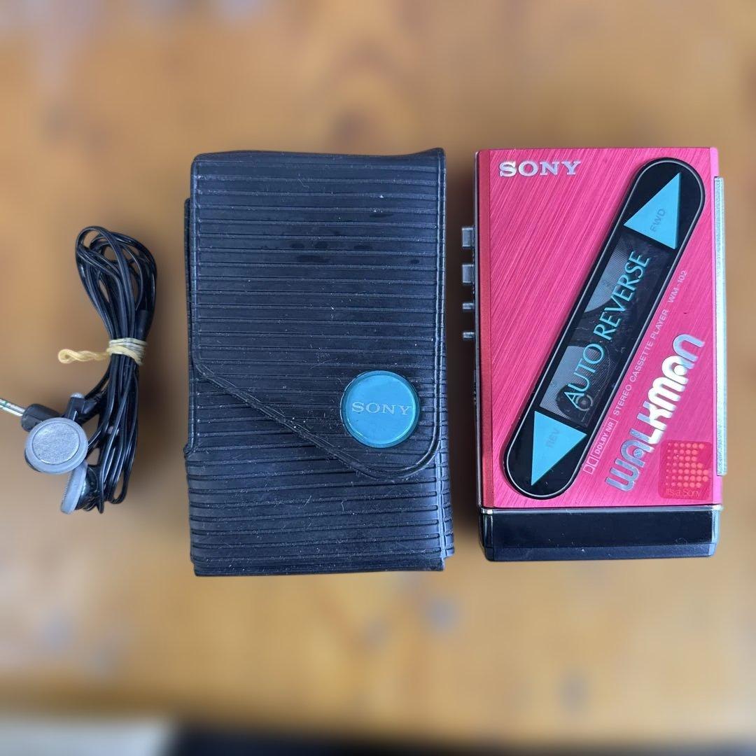 SONY ソニー WM-102 ウォークマン 純正ケース付