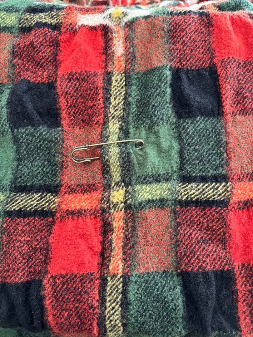 キャピタル　KAPITAL 縮絨ウール タータンチェック アイヌ マフラー