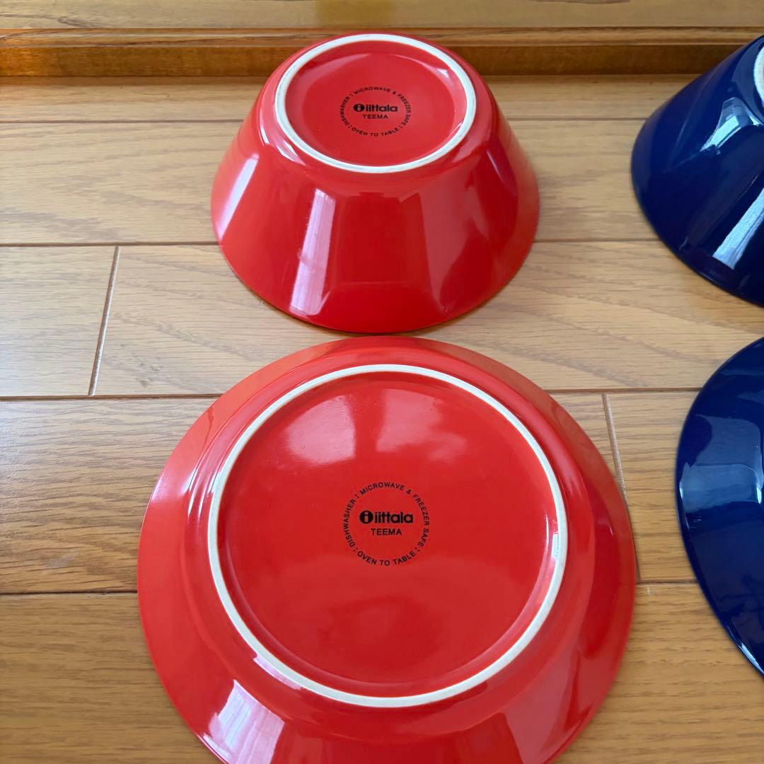 北欧　イッタラ ティーマ プレート17cm/ボウル15cm 各3点 計6点セット