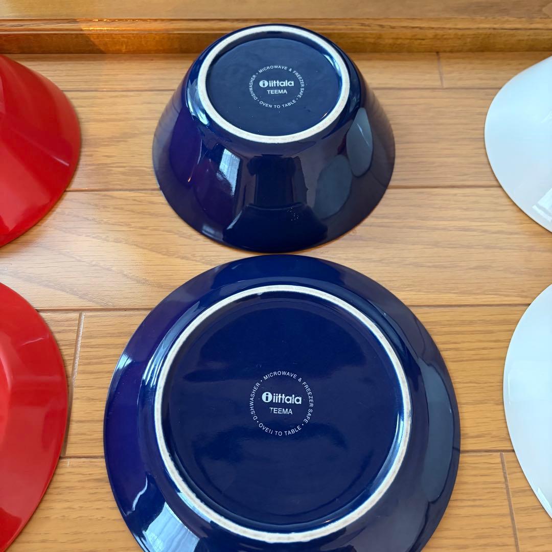 北欧　イッタラ ティーマ プレート17cm/ボウル15cm 各3点 計6点セット