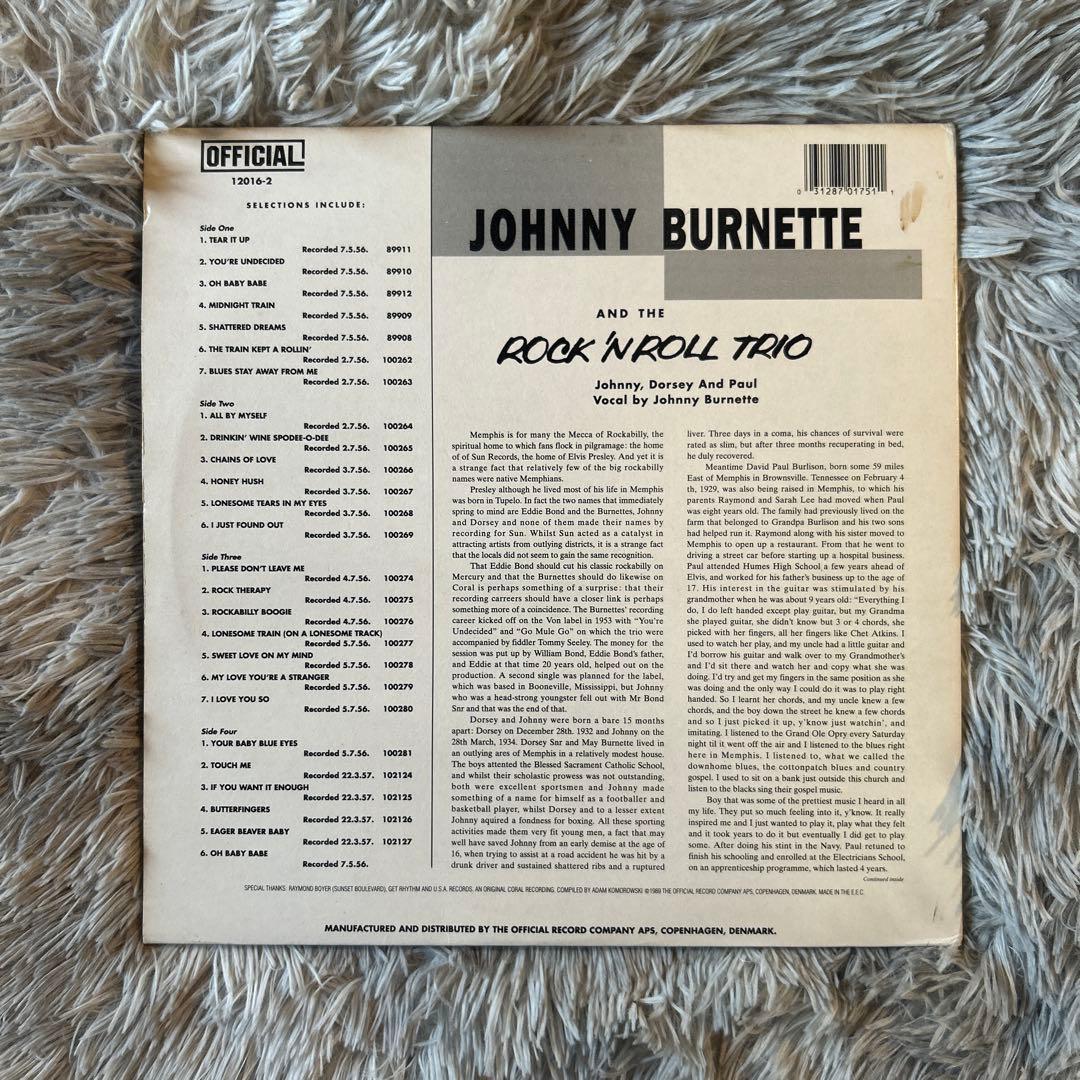 洋楽 Johnny Burnette & The Rock 'N Roll Trio