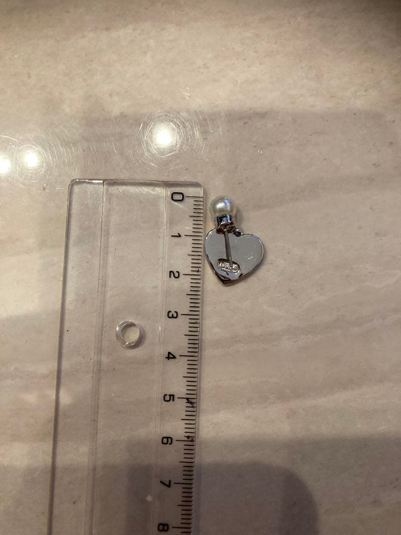 クリスチャンディオールDior ハートパールピアス