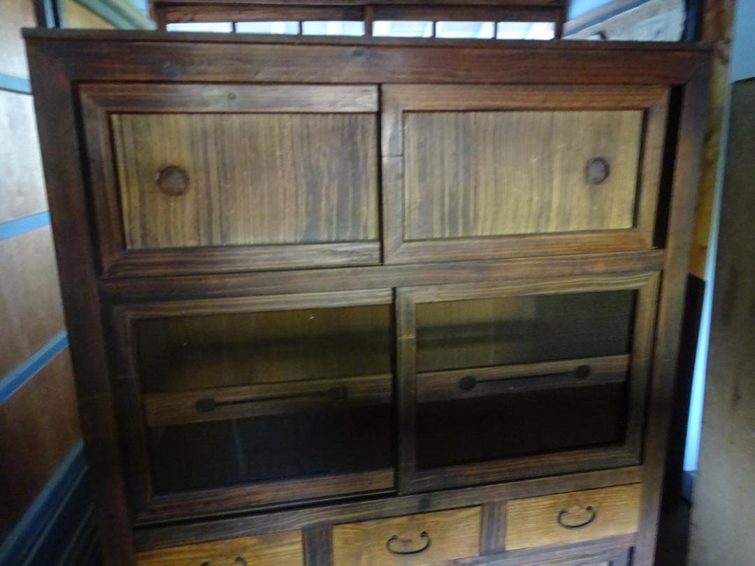 mold★最終値 水屋　食器棚　アンティーク　古民家蔵出し　箪笥　古い家具