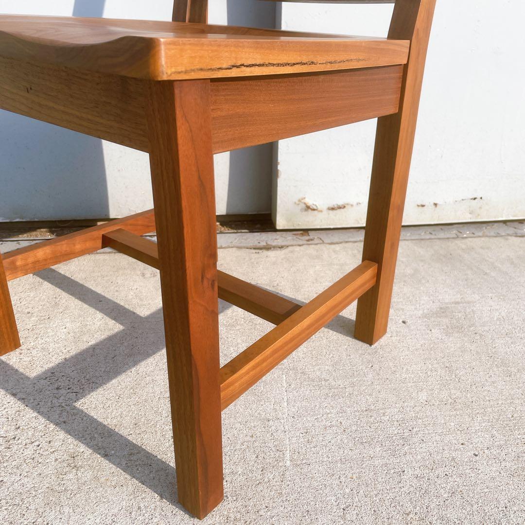 【美品】柏木工 DOLCI ドルチ 木製ダイニングチェア 無垢材 チェリー材