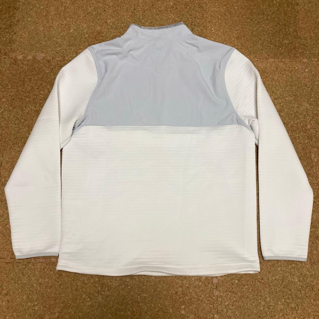 【美品】アンダーアーマー UNDERARMOURゴルフウェア XLメンズ白