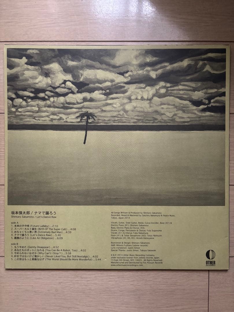 坂本慎太郎　ナマで踊ろう　LP レコード