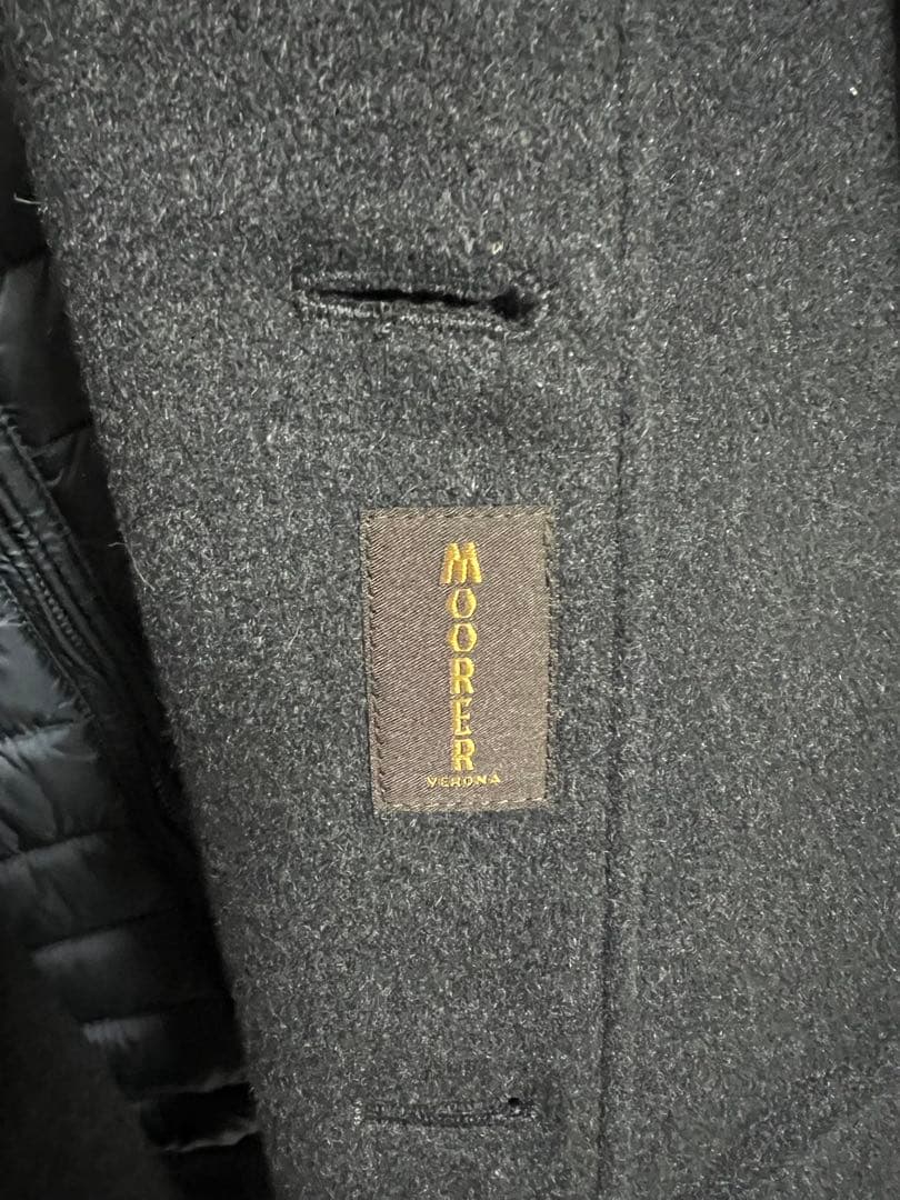 MOORERチェスターコート カシミア100%Harris-Tl 52グレー