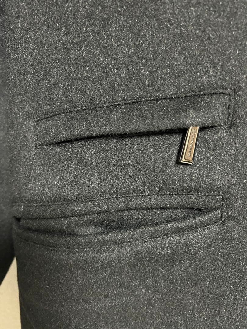 MOORERチェスターコート カシミア100%Harris-Tl 52グレー