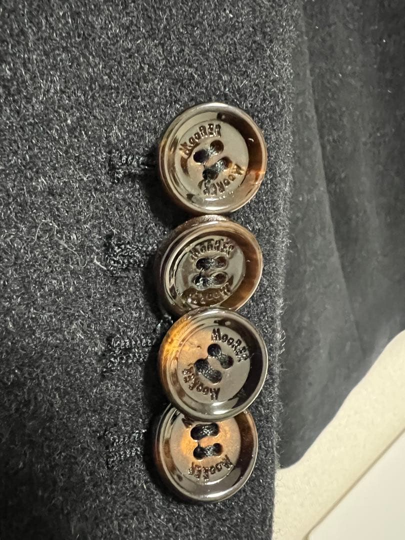 MOORERチェスターコート カシミア100%Harris-Tl 52グレー