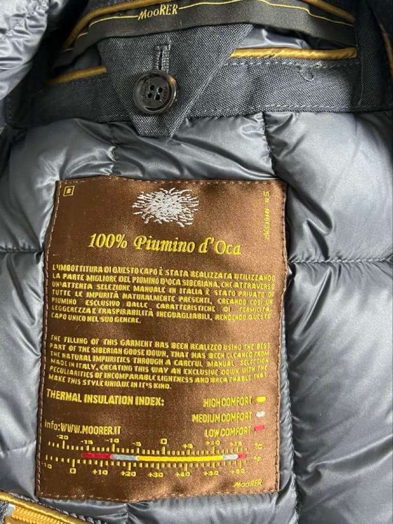 MOORERチェスターコート カシミア100%Harris-Tl 52グレー