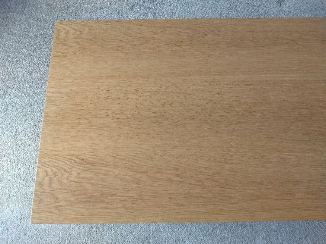 【極美品】MUJI無印良品 板と脚でできたローテーブル/オーク材/センター机座卓