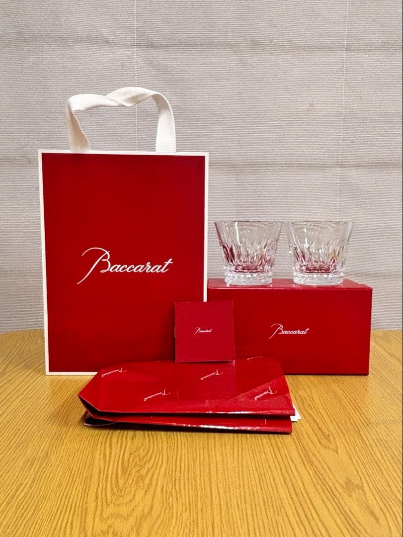Baccarat バカラ クリスタルカットガラス ペアグラス 酒器 新品未使用