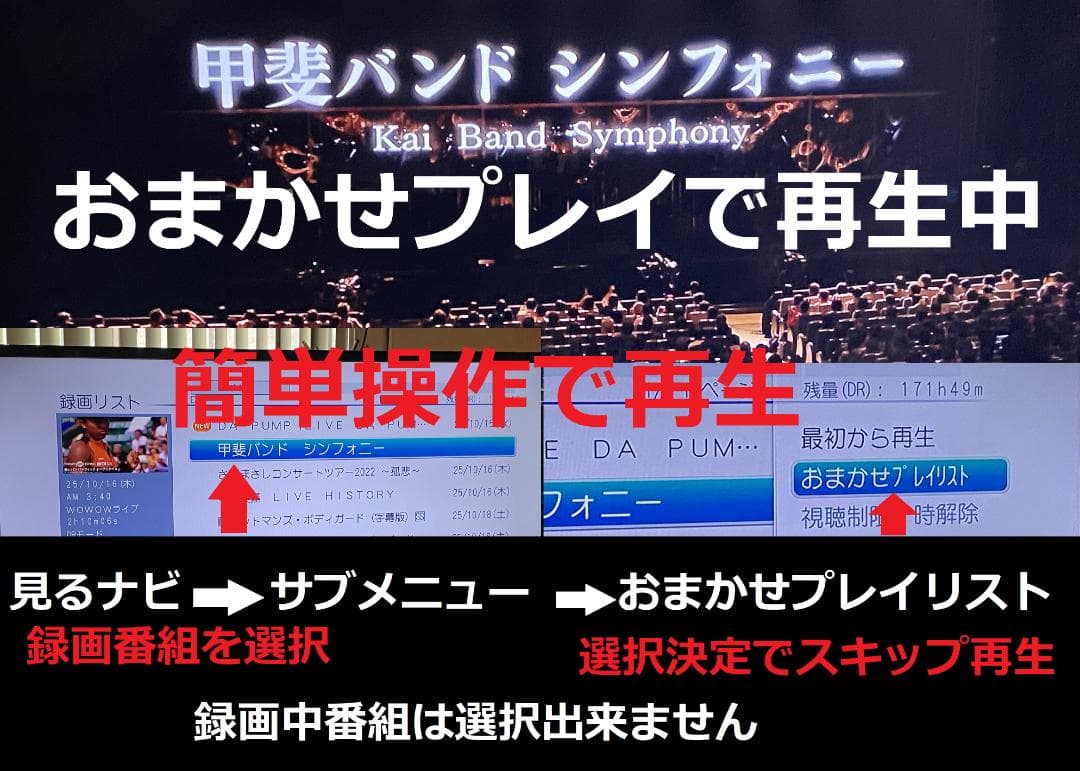 「れんもも大満足」　おまかせプレイDBR-Z610　HDD:500GB