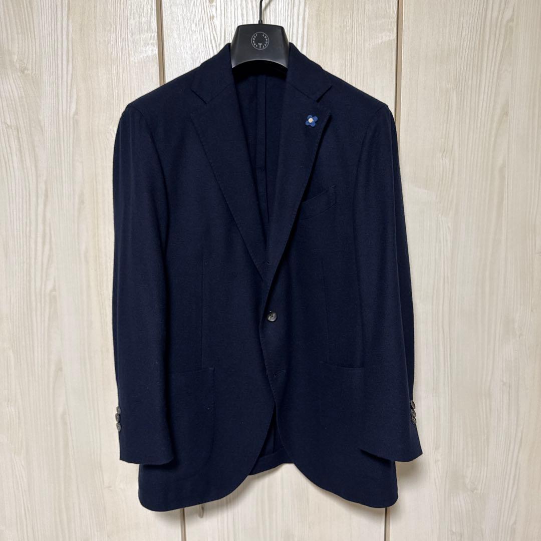 u*6様 ラルディーニのネイビー カシミアテーラードジャケット